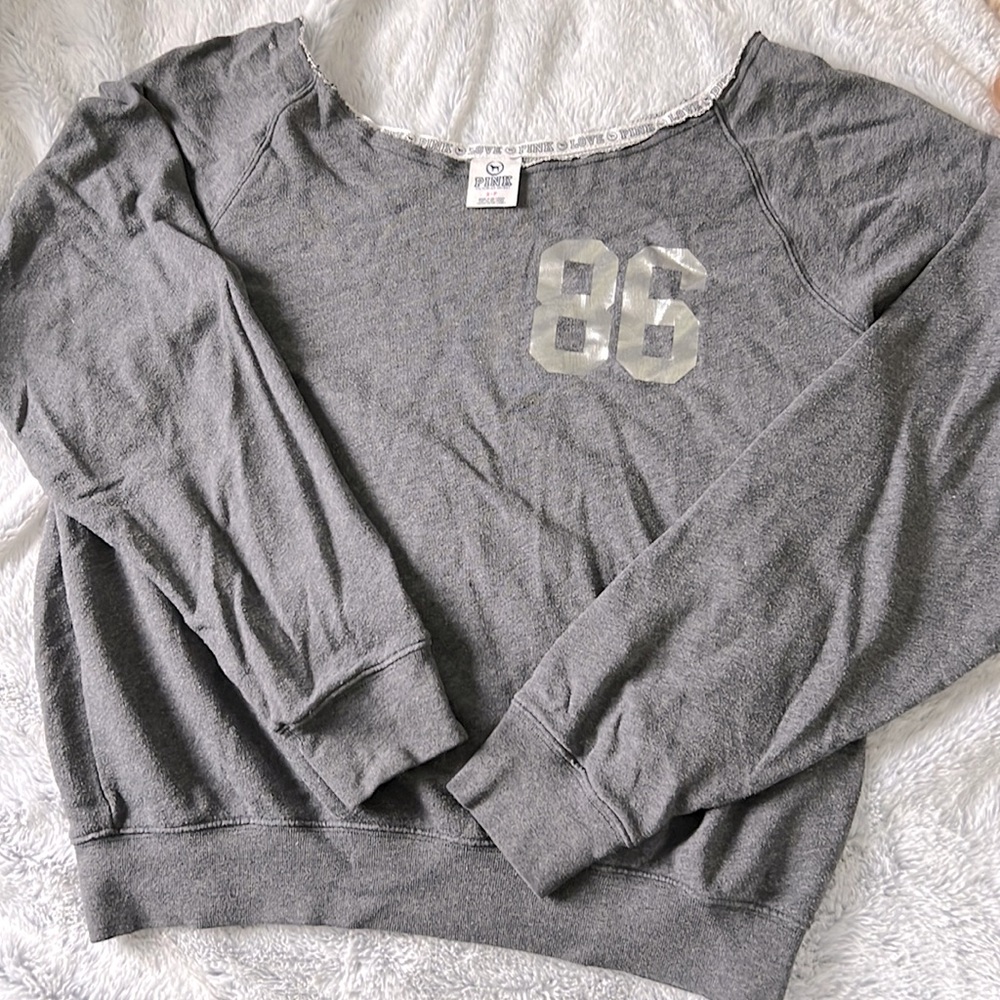 PINK by VS boat neck sweatshirt small